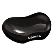 Fellowes 9112301 Ergonomics Gel Crystals Flex Wrist Rest Black Mousepad Wrist Support [9112301]