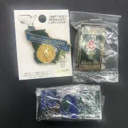 1996 3 Atlanta Olympic Pins Georgia State Shape Globe Green Torch New