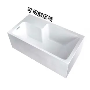 優樂悅~尺寸定制切角浴缸小戶型定做異形浴缸包墻包水管亞克力轉角浴缸
