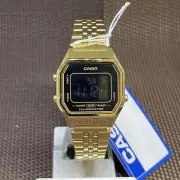 Casio LA680WGA-1B Vintage Series Digital Gold Stainless Steel Alarm Ladies Watch