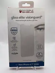 ZAGG Glass Elite VisionGuard+ Tempered Screen Protector iPhone 12 Pro Max - New!