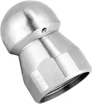 High Pressure Washer Drain Hose Sewer Cleaning Nozzle 3/8 Inch Stainless Steel Thread for Pipe Cleaning