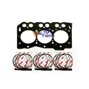 3TNE68 3D68E Head Gasket With Piston Ring For YANMAR PC12R PC15R B2U Excavator