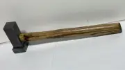 Blacksmith flattening hammer Damascus 2" flattening end 16" long handle