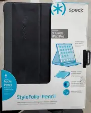 *NEW* SPECK StyleFolio 9.7inch Ipad Pro Black Apple Pencil Holder