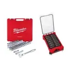 Milwaukee Ratchet/Socket Set 1/2"Drive Metric Deep Well Impact Tool+Case (63Pc)