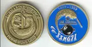 NAVY USS NARWHAL SSN-671 SUBMARINE CHALLENGE COIN