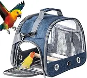 Bird Travel Cage - Travel Bag with Perch and Tray | Breathable Bird Carrier Backpack Portable Pet Accessories for Vet Dates, Shopping, Outdoor Adventures, and More Comfortable