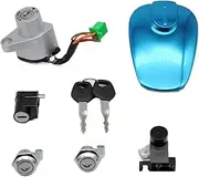 Ignition Key Switches for Suzuki GZ150-A GZ150 GZ 150cc Motorcycle Lock Key Set Ignition Switch Side Cover Fuel Tank Gas Cover Cap Lock Ignition Lock Ignition Barrel Key Switch