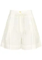 Merlette Matin Linen Shorts - Ivory - 6 (UK10 / S) 6 (UK10 / S)