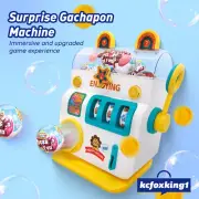 Gumball Machine Gashapon Candy Vending Dispenser Kids Toy Piggy Coin Mini Raffle