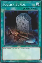 A1340 YUGIOH SPELL CARD FOOLISH BURIAL SDL1-EN029