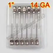 12pcs 1" 14GA Blunt stainless all steel dispensing syringe needle tips