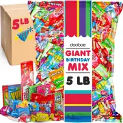 Bulk Birthday Candy Assortment - 5 Pounds - Individually Wrapped Candies
