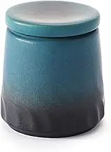 Potteryceramic jar Tea Canister Kiln-Changed Retro Sealed Cans, Small Capacity Convenient Tea Storage Cans Tea Jar with Lid