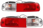 TDTAPN Rear Bumper Reflector Light Compatible for Mitsubishi Pajero Montero V73 V75 2003-2006 Car Rear Reflector Signal Lights