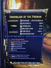 PS/XBOX/PC Tiny Tina's Wonderlands Modded “Crossblade” CRAZY MOB CLEARING FUN