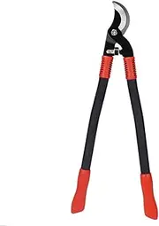 Garden Hedge Trimmer, Telescopic Secateurs, Pruning Shears for Tree Branches, Six Position Adjustable Handle, Suitable for Tree Pruning, Thick Pruning, High Pruning (Black-Red)