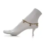 5mm Italian Cuban Link Chain Anklet Bracelet 10" Cubic Zirconia 14K Gold Plated