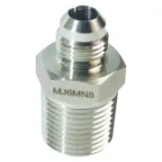 Threaded Adapting Nipple | MJIC 3/8 inch x MNPT 1/2 - SS316 (3 Pack)