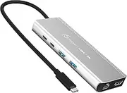 j5create USB4 8K Multi-Port Hub 6 in 1 USB4 Hub with 8K60/4K144 HDMI 2.5-Gig Ethernet PD Charging USB-A USB-C Ports Compatible with M1 & M2 MacBook Windows Laptops Thunderbolt 3/4 USB4 Devices JCD403