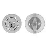 Kwikset Smartkey Single Cylinder Deadbolt Door Lock Satin Chrome