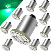 10pcs DC6-24V BA9S LED Bulbs Green,8SMD 3014 Chips BA9 1895 1891 53 57 47 756 1847 Light for Wedge Pinball Machine/Car/Truck.