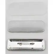 100 Sets/Pack Rectangule 25*70mm Metal Pin Back Button for Button Maker