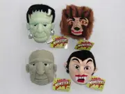 UNIVERSAL MONSTERS 1999 SCREAMERS FULL SET WOLFMAN DRACULA MUMMY FRANKENSTEIN