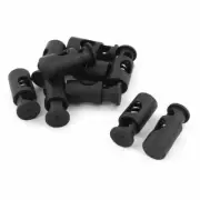 100pcs Cord Locks Spring Toggle Stopper Drawstring Clothing Fastener Clasp Lot