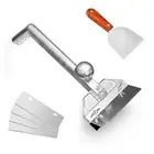 Grill Scraper Heavy Duty Griddle Scraper Set with Replacement Blades Flat Top