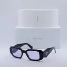 New PRADA PR17WS 16K40J Black/Violet 49-20-145 Sunglasses