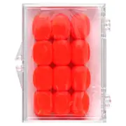 Ezy Dose, Kids, Soft Silicone Ear Plugs, Orange, 6 Pairs + Case