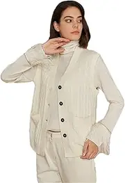 [Generic] Women's V Neck Sequin Percent Wool Clothing Vests & Waistcoats