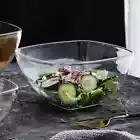 Large Clear Salad Bowl | Mixing Serving Container