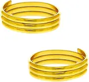 [Generic] Gold Tone Simple Stylish Designer Toe Ring for Women By Indian Collectible, Metal, No Gemstone