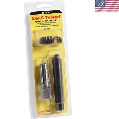M14 x 1.25 Spark Plug Thread Repair Kit - No Drilling Required, Durable Inserts