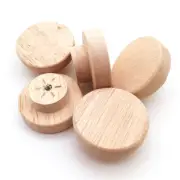 1x Wooden Cabinet Knob Handle Single Hole Screw Drawer Wardrobe Cupboard Puller