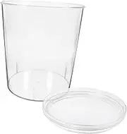 PRETYZOOM Transparent Rice Storage Bucket Airtight Food Storage Container for Rice Flour Grains Capacity Design for Kitchen Organization Easy Access