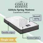 Single Mattress Bed Quilt Top Bonnel Spring Medium Firm Bedding Luxury 16CM