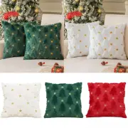 Christmas Tree Plush Cushion Cover Pillow Case Party Decor
