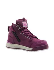 Hard Yakka Women's 3056 Lace Up & Side Zip Safety Boot (Y60250)