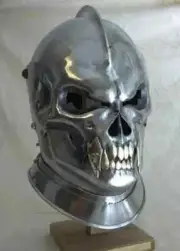 Medieval Knight Steel Italian Sallet Helmet German Gothic Helmet For Cosplay
