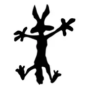 Die Cut Vinyl Decal Sly Coyote Car Sticker Waterproof Auto Decors black 11.5x15cm