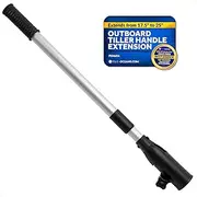 Five Oceans Outboard Telescoping Extension Handle, Aluminum Tubing with Plastic Handle, Foam Grip, Two Sizes: Extendable from 17.5” to 25’ and from 25” to 40”