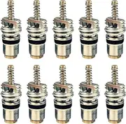 MagiDeal 10Pcs Air Conditioning Valve Core Accessory Repair Easy to Install High Performance Sturdy Practical Durability Metal Replace