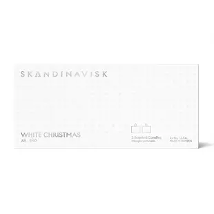 Skandinavisk 聖誕冬日限定 White Christmas 銀白聖誕 迷你香氛蠟燭禮盒 90g x 2