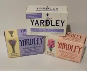 Yardley of London English Lavender Soap & Evening Primrose Lot Of 3 Vintage
