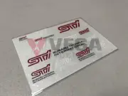 STi Mini Decal Sticker Sheet Red White Logo Genuine OEM JDM Subaru *Discontinued