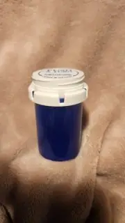 New Blue 30 Dram Reversible Plastic Vial With Cap Rx Systems Strata USA Made